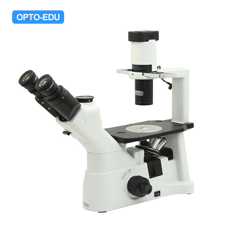 LED Infinity Trinocular Inverted Optical Microscope OPTO-EDU A14.0901