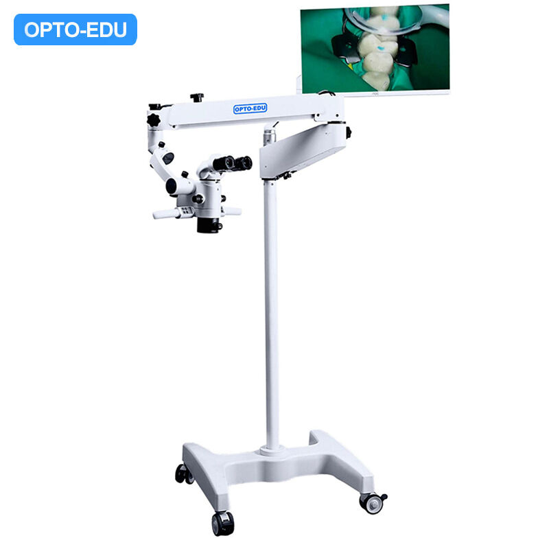 OPTO-EDU A41.1924 Operating Microscope Single Head Manual 5 steps 3.6x 5.4x 9x 14.4x 22.5x For Dental ENT